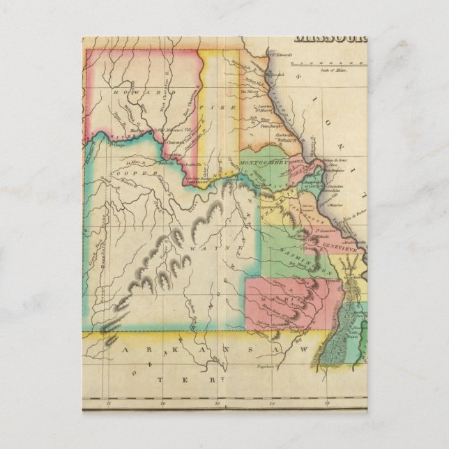 Map Of Missouri Postcard (Front)