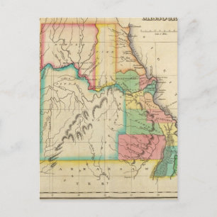 Map Of Missouri Postcard