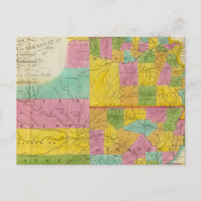 Map of Missouri Postcard (Front)
