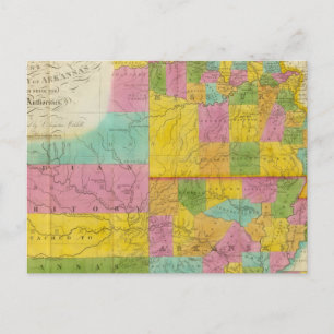 Map of Missouri Postcard