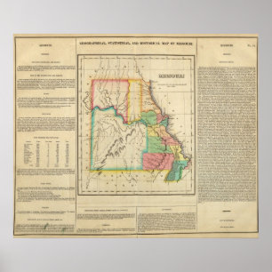 Map Of Missouri Poster