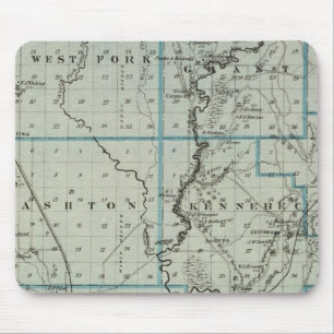 Map of Monona County, State of Iowa 2 Mouse Pad