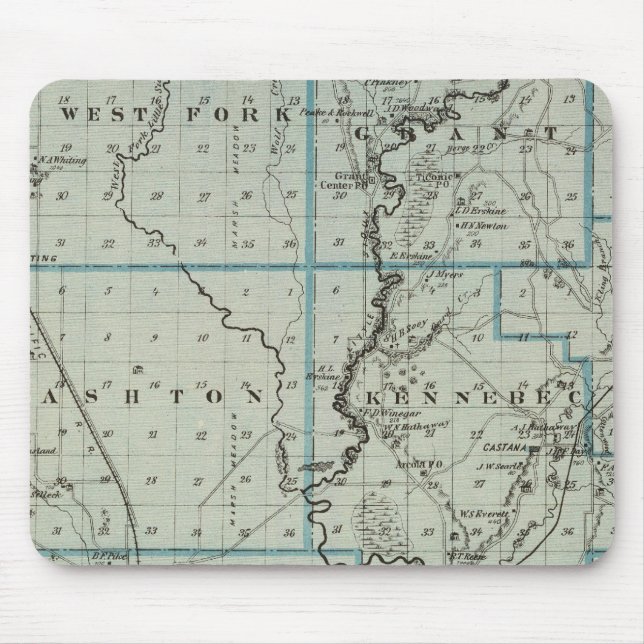 Map of Monona County, State of Iowa 2 Mouse Pad (Front)