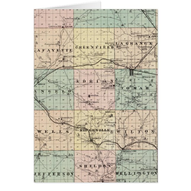 Map of Monroe County, State of Wisconsin (Front)