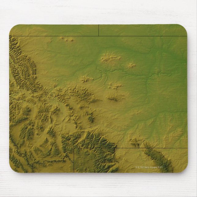 Map of Montana Mouse Pad (Front)
