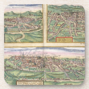 Map of Montpellier, Tours, and Poitiers, from 'Civ Coaster