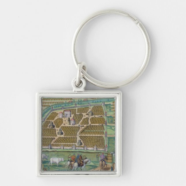 Map of Moscow Key Ring (Front)