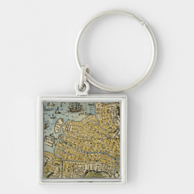 Map of Nagasaki Key Ring (Front)