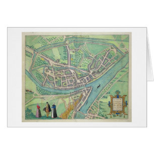 Map of Namur, from 'Civitates Orbis Terrarum' by G
