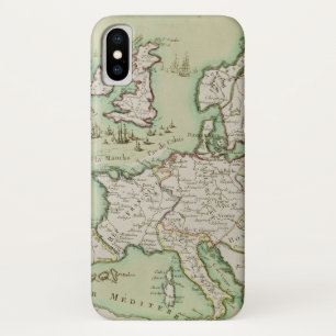 Map of Naval Attack on England by Napoleon iPhone X Case