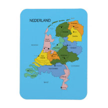 Map of Netherlands magnet