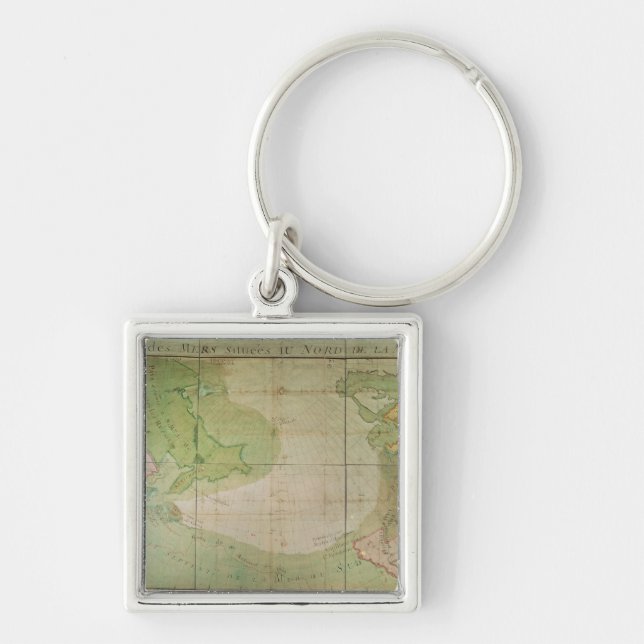 Map of New Discoveries Key Ring (Front)