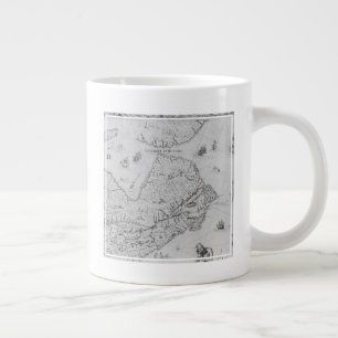 Map of New France or Canada Large Coffee Mug