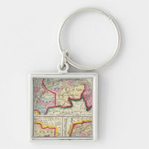 Map Of New Granada, Venezuela, And Guiana Key Ring