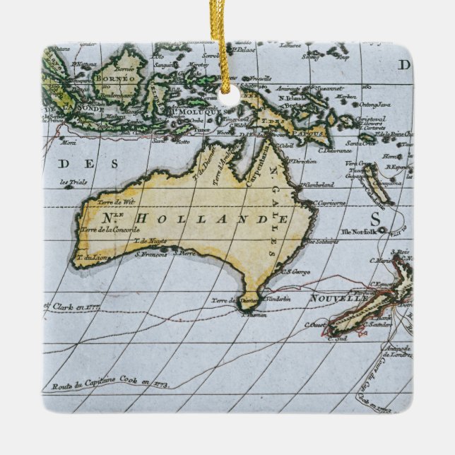 Map of New Holland Ceramic Ornament (Front)