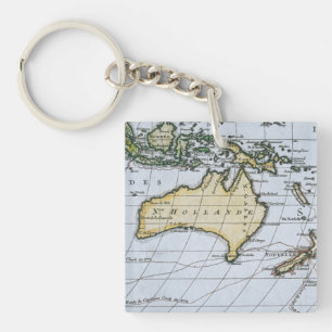Map of New Holland Key Ring