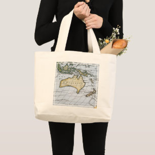 Map of New Holland Large Tote Bag