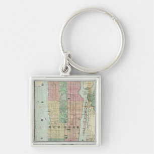 Map of New York and Vicinity Key Ring