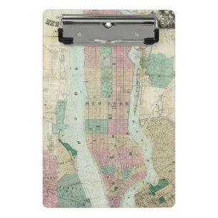 Map of New York and Vicinity Mini Clipboard