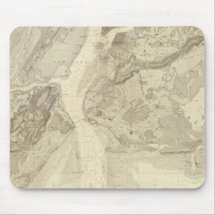 Map of New York Bay And Harbour And The Environs Mouse Pad