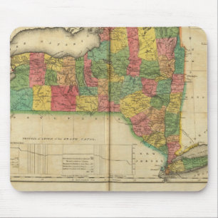 Map Of New York Mouse Pad