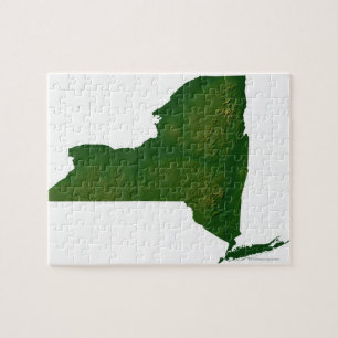 Map of New York State Jigsaw Puzzle