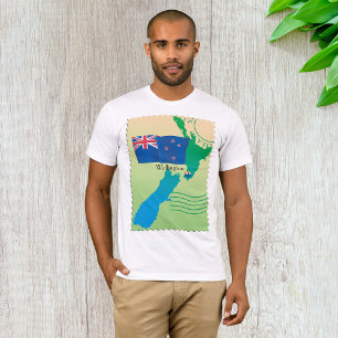 Map Of New Zealand Mens T-Shirt