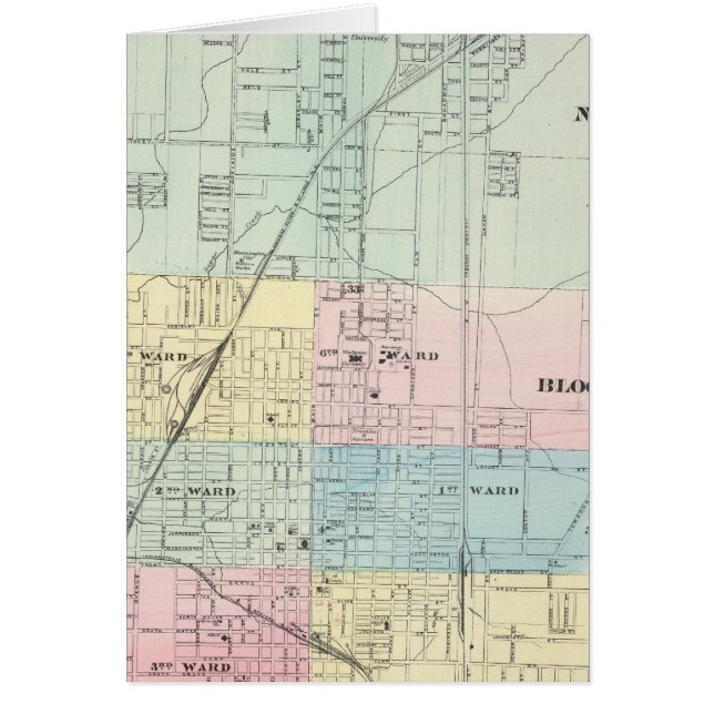 Map of Normal, Bloomington (Front)