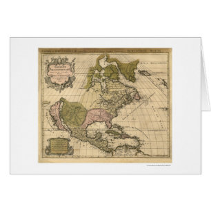 Map of North America by Alexis Hubert Jaillot 1694