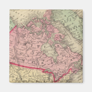 Map Of North America Magnet