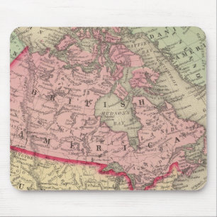 Map Of North America Mouse Pad