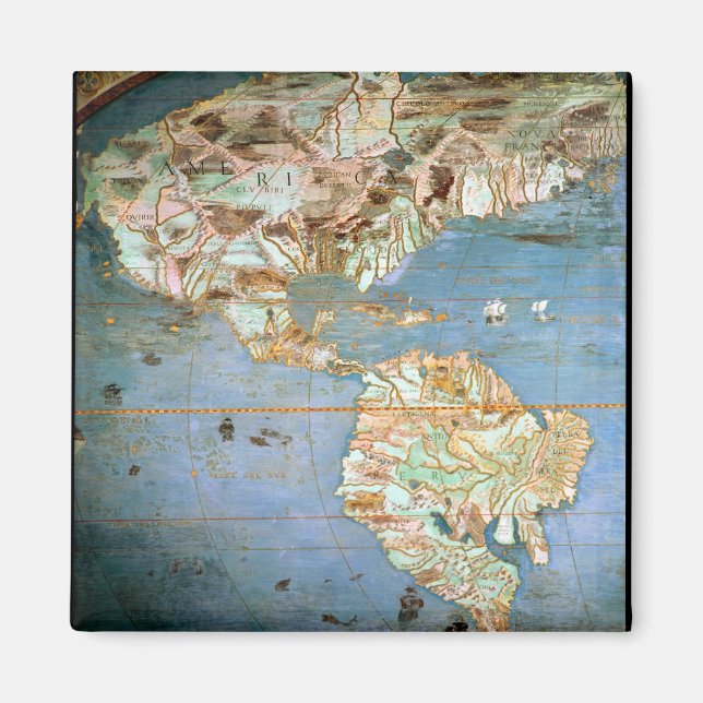 Map of North and South America Magnet (Front)