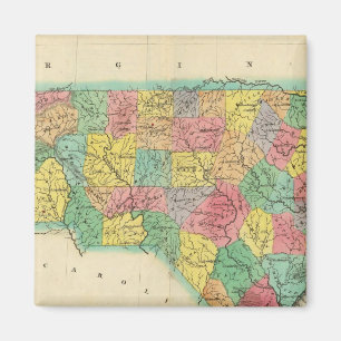 Map Of North Carolina Magnet