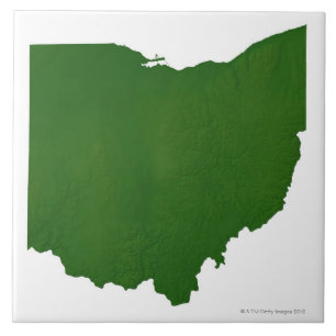 Map of Ohio Ceramic Tile