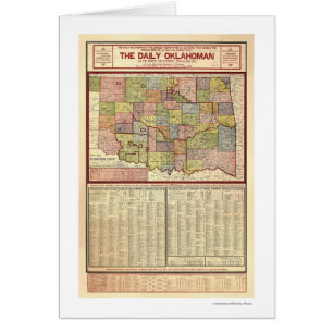 Map of Oklahoma and Indian Territory 1905