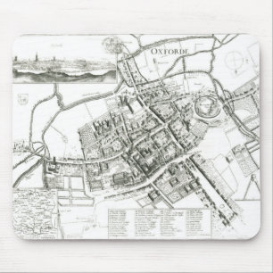 Map of Oxford, 1643 Mouse Pad