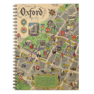 Map of Oxford, England (British Railways) Notebook