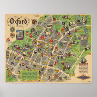 Map of Oxford, England (British Railways)