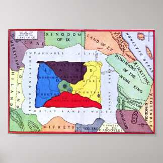 Map Of Oz Poster