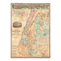 Map of Palestine and all Bible lands Large Map