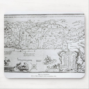 Map of Palestine, from a Passover Haggadah Mouse Pad
