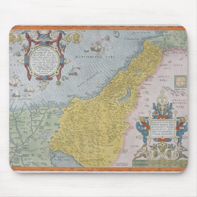 Map of Palestine Mouse Pad (Front)
