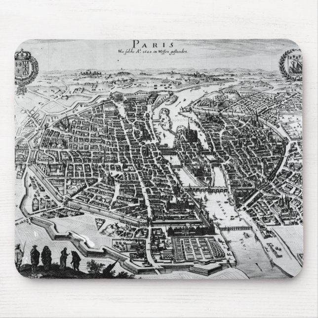 Map of Paris, 1620 Mouse Pad (Front)