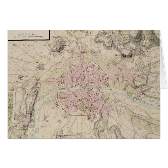 Map of Paris and its Surrounding (Front Horizontal)