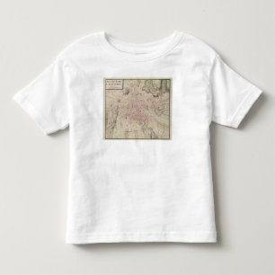 Map of Paris and its Surrounding Toddler T-Shirt
