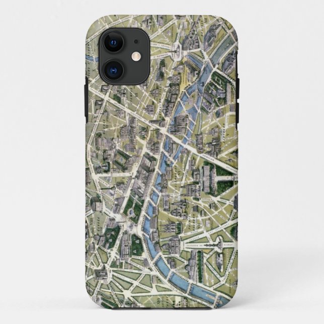 Map of Paris during the period of the Grands Case-Mate iPhone Case (Back)