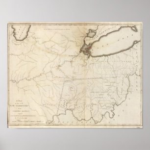 Map of part of the North West Territory Poster