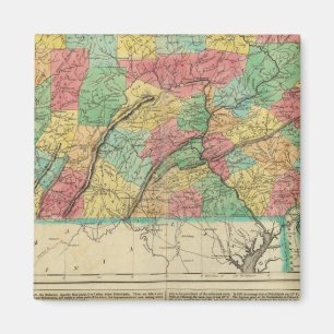 Map Of Pennsylvania Magnet