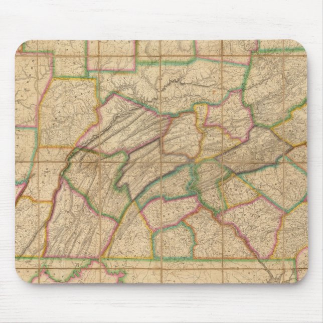 Map of Pennsylvania Mouse Pad (Front)