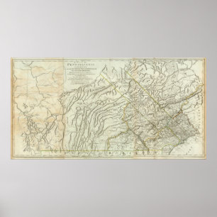 Map Of Pennsylvania Poster